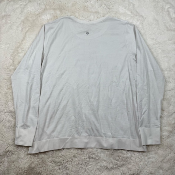 Lululemon Swiftly Tech Long Sleeve Athletic Training Women's Size 14 White - Picture 6 of 6
